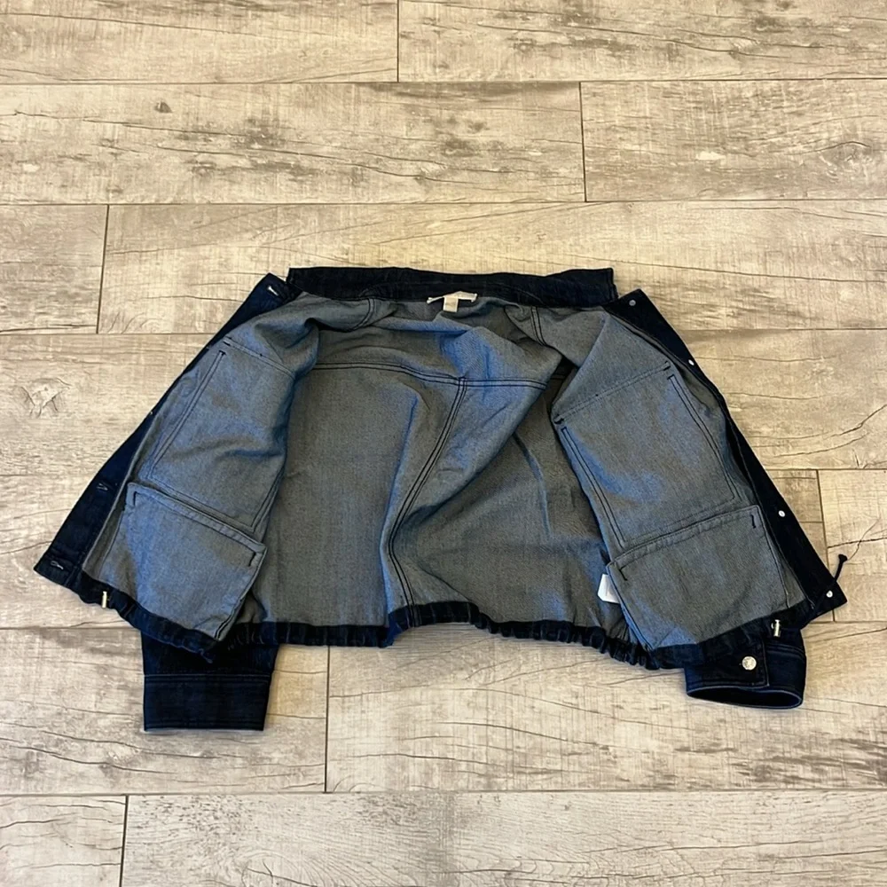 MICHAEL KORS‎  Cropped Deni Jacket Size XL - Picture 8 of 12